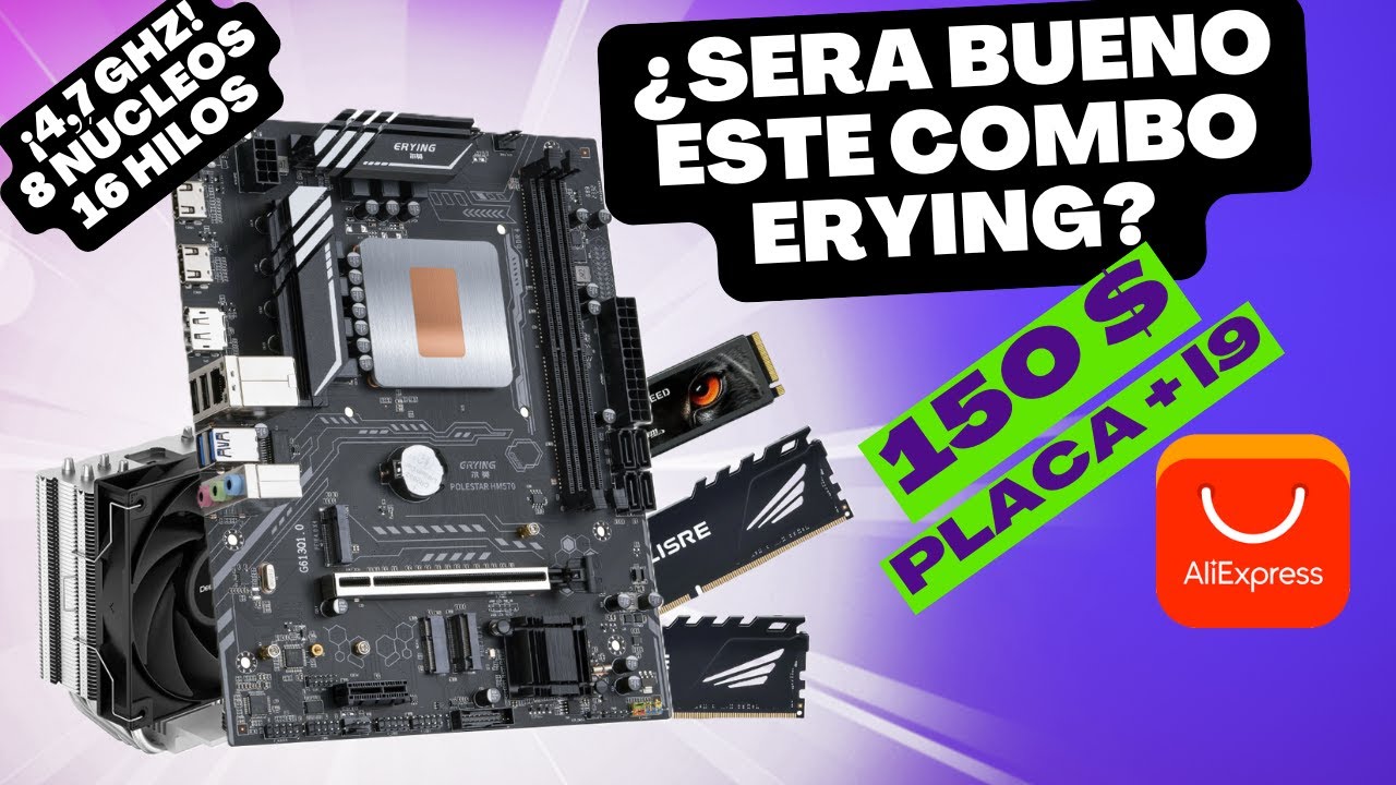 Monta Tu PC Gaming ERYING de Aliexpress 8 Núcleos, 16 Hilos a 4.7 GHZ (2026)