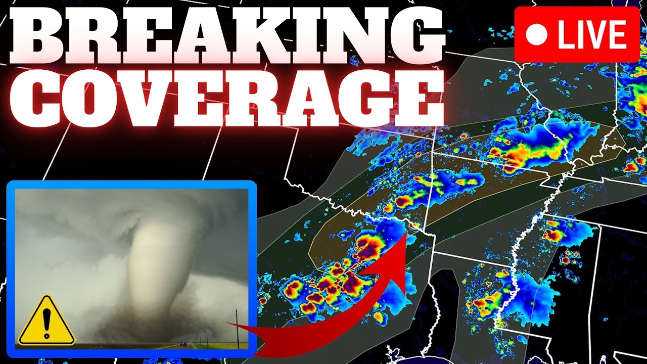 🔴BREAKING - Tornadoes, Hail & Damaging Wind Threat ONGOING
