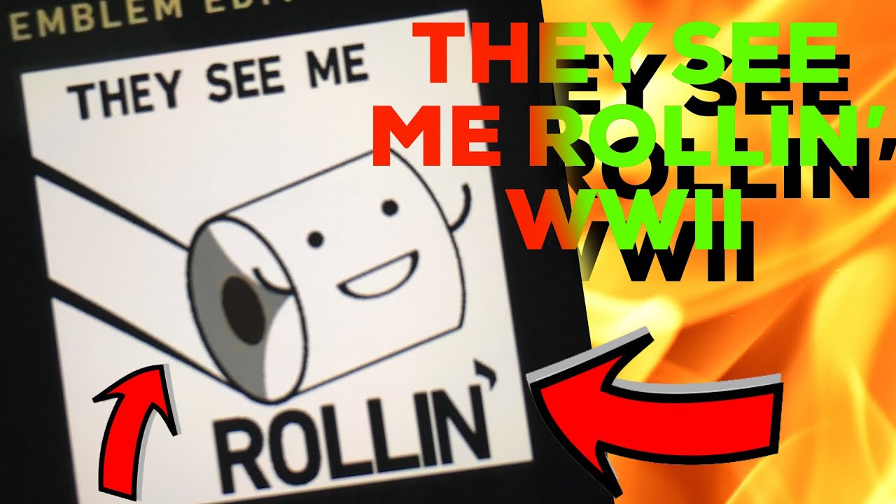 WWII They see me Rollin' Meme Custom Emblem Tutorial
