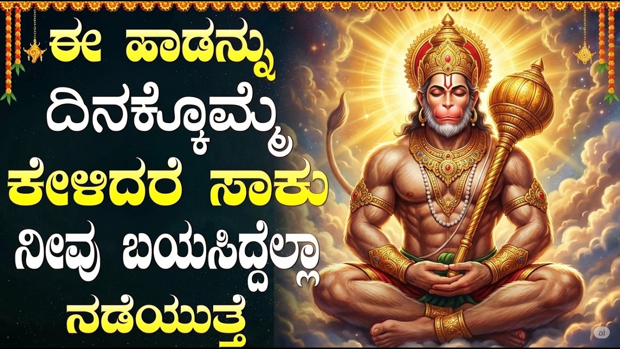 ಈ ಹಾಡುಗಳನ್ನು ಕೇಳುವುದರಿಂದ ನಿಮ್ಮ ಎಲ್ಲಾ ಬಡತನ ದೂರವಾಗುತ್ತದೆ | Powerful Hanuman Bhakti Songs in Kannada