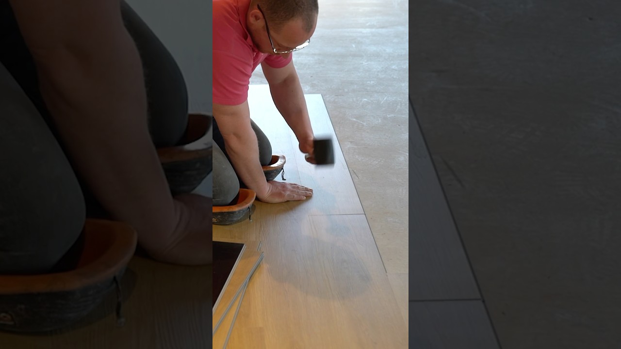 Pvc click vloer leggen #fyp #shorts #vloeren #laminaat