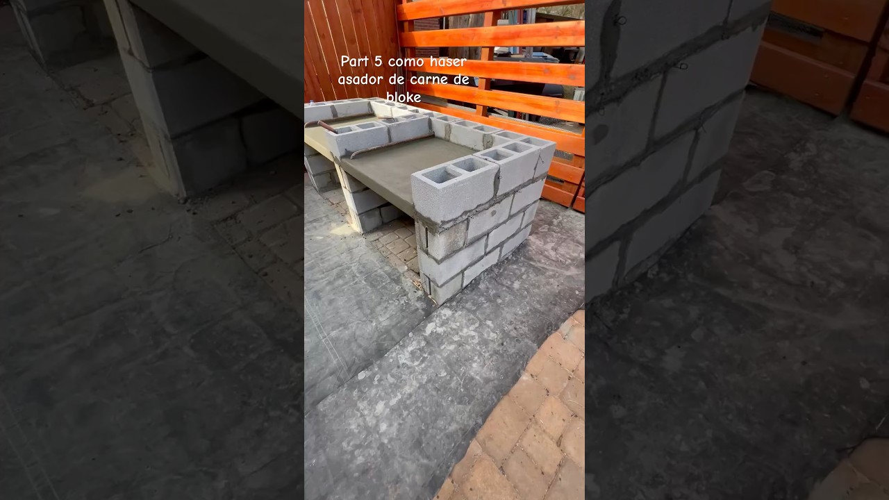 Como haser asador de carne usando material de bloke estampado de pierda #asandocarne