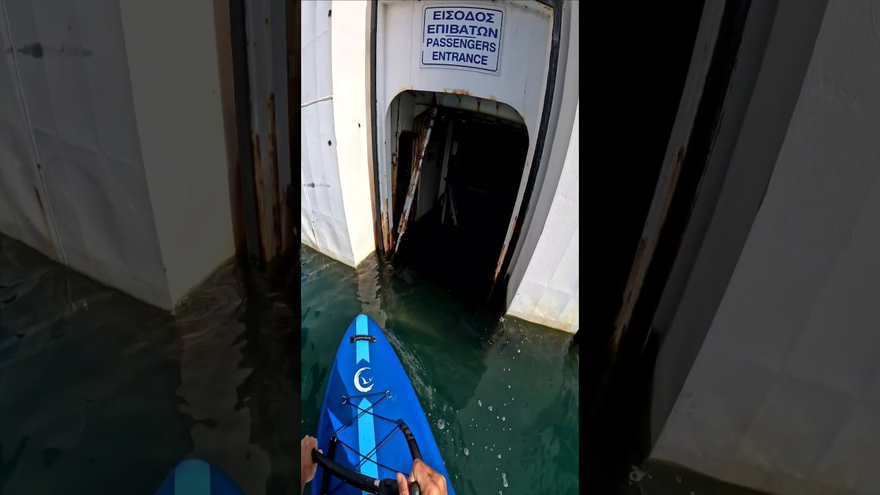 Exploring Massive Abandoned Ferry | Aeolos Kenteris #Abandoned #scary #cool #shorts