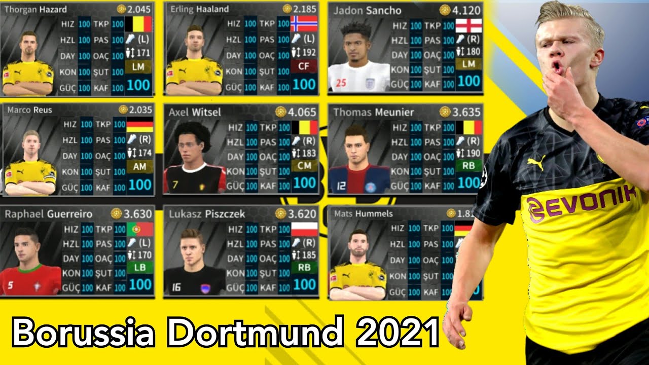 DLS19| Borussia Dortmund Yaması 2021 Güncel Kadro Normal&Yüzlük