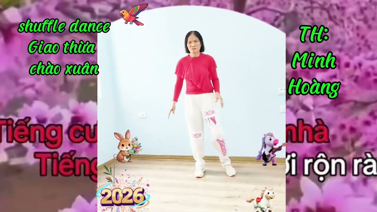Giao thừa đón xuân,Minh Hoàng dân vũ và  Shuffle dance .