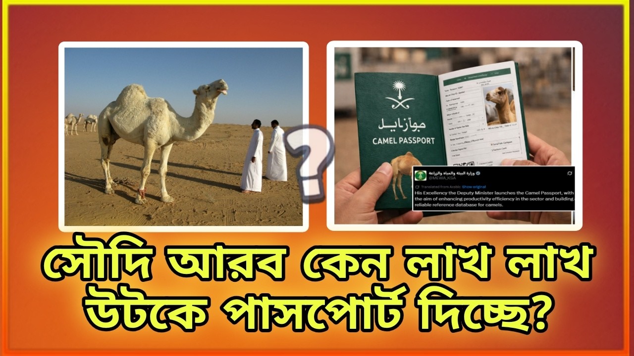 সৌদি আরব কেন লাখ লাখ উটকে পাসপোর্ট দিচ্ছে?