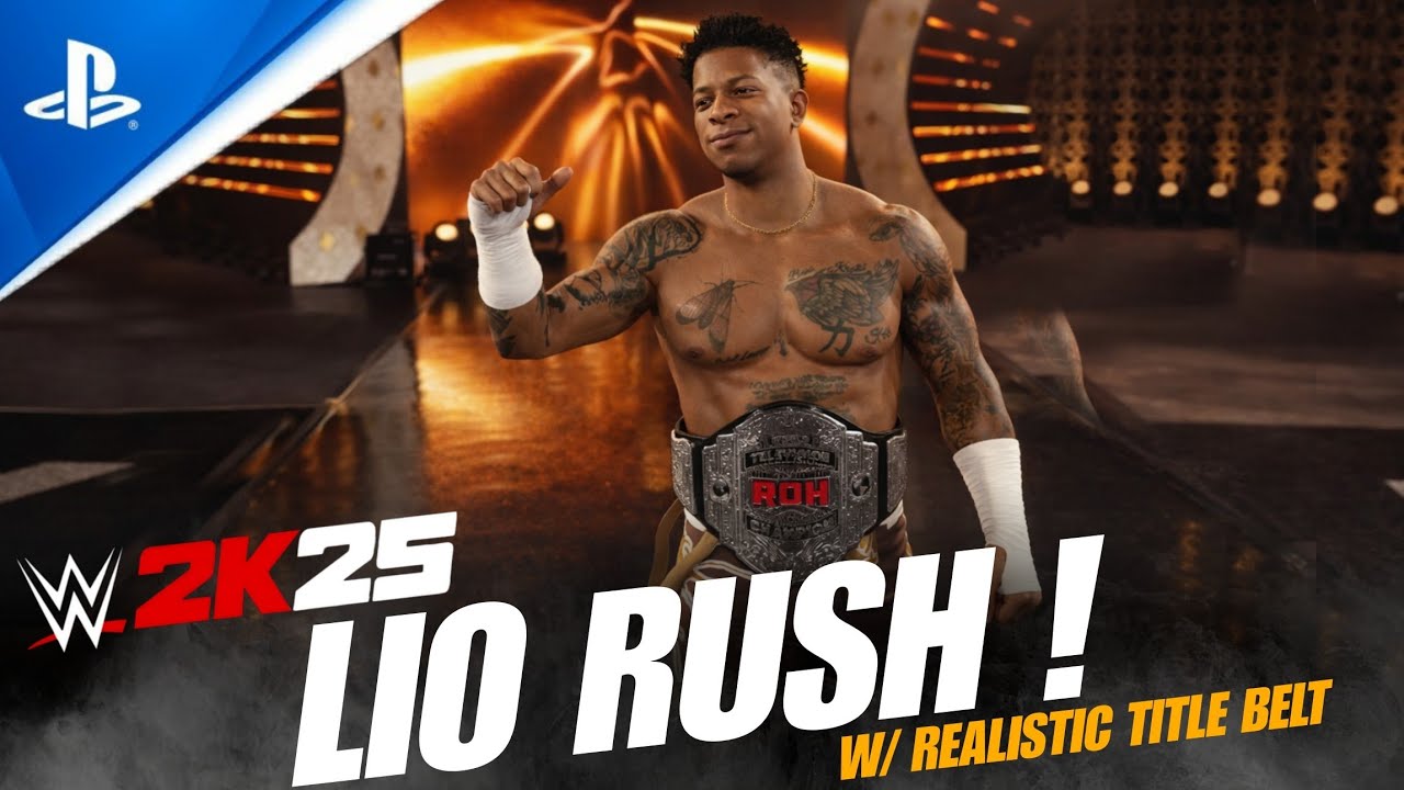 WWE 2K25 Lio Rush Full Entrance W/ Theme & Gfx Pack! 