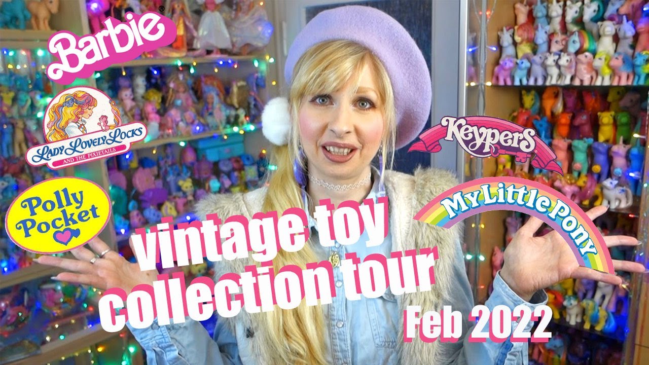 Detailed vintage toy collection tour - girls toys 80s, 90s - G1 My little Pony, Polly Pocket, Barbie
