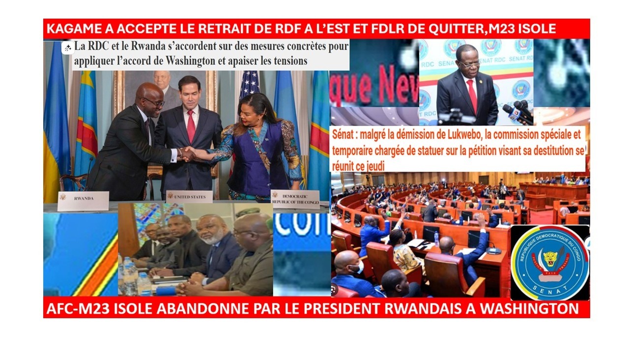 20/3/KAGAME A ACCEPTE LE RETRAIT DE RDF A L’EST ET FDLR DE QUITTER,M23 ISOLE ABANDONNE PAR LE RWANDA