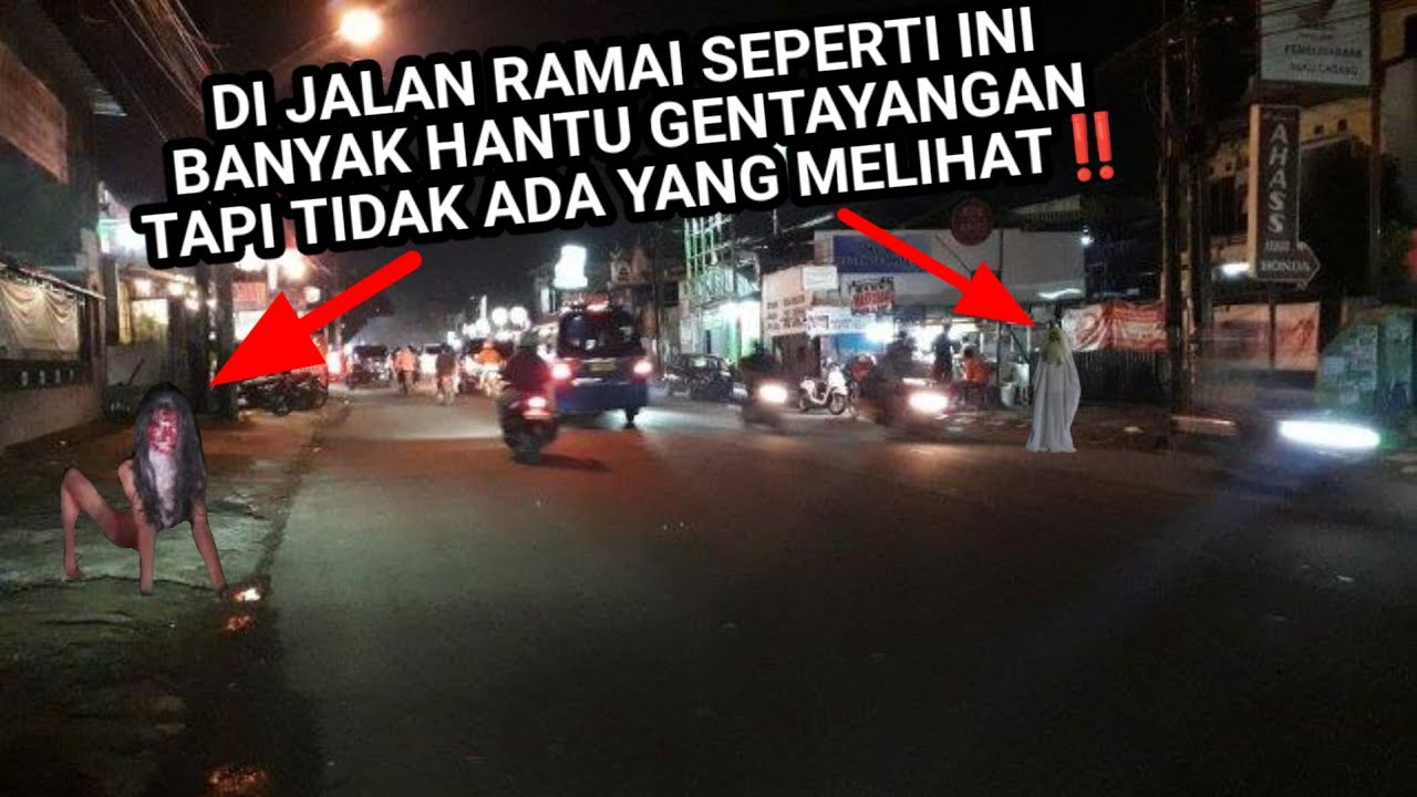 SEMUA PENONTON SAMPE HERAN JALAN RAMAI BEGINI KOK BISA BANYAK HANTU BERKELIARAN