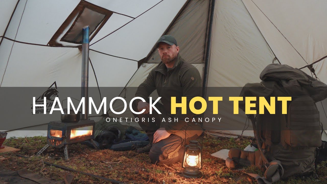 Hammock Hot Tent Camping | OneTigris Ash Canopy