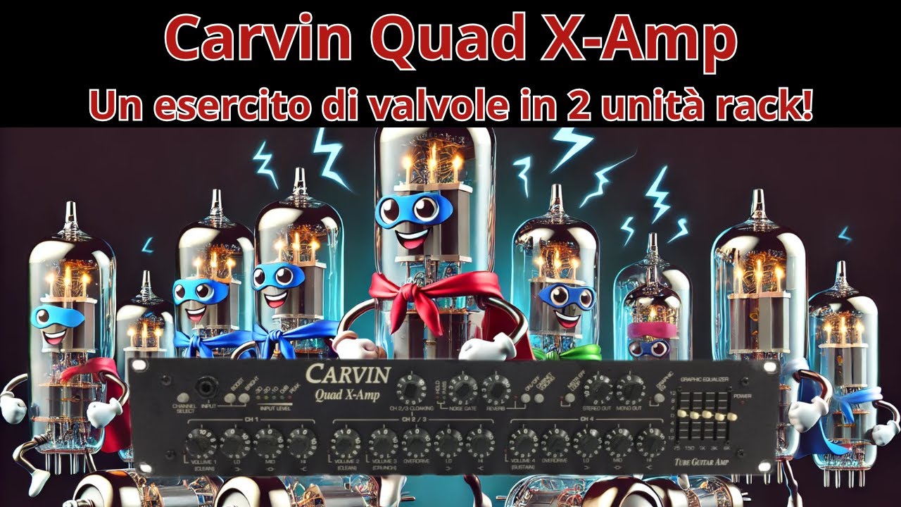 Carvin Quad X-Amp: un esercito di valvole di due unità rack! #carvin #preamp #tube #tubes #guitar