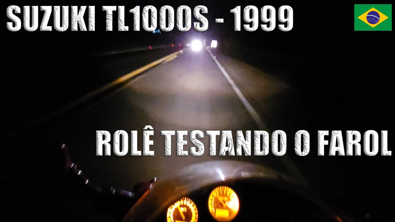 🇧🇷 SUZUKI TL1000S 1999 - ROLÊ TESTANDO O FAROL