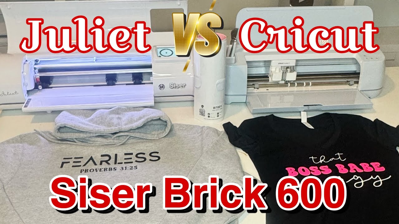 Add Dimension to your Shirts with Siser Brick 600 HTV | Juliet VS Cricut, Which Cut it Better??