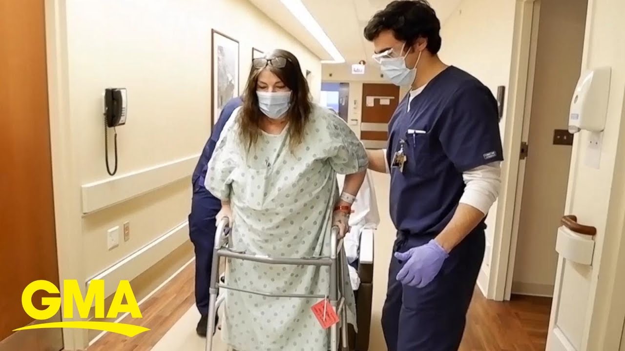 ICU nurse&rsquo;s lung transplant scars are her badge of COVID survival reminders l GMA