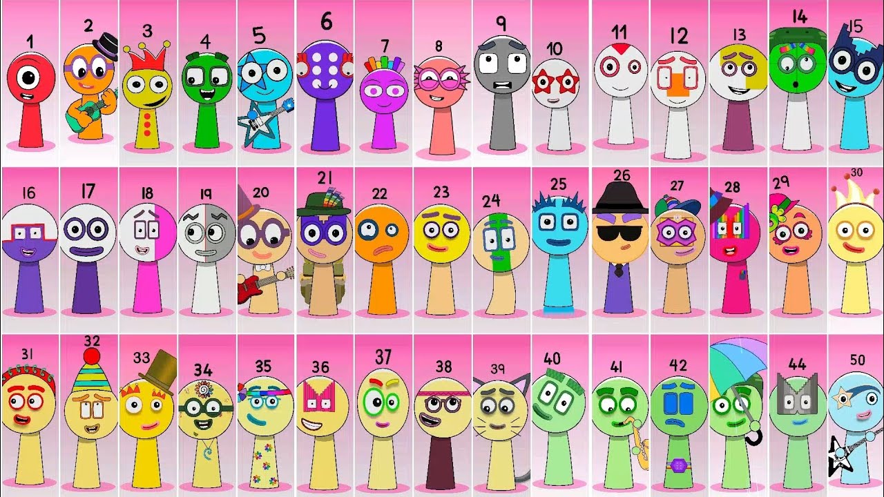Incredibox Numberblocks 1 VS 50 | Compilation Incredibox #sprunki#numberblocks
