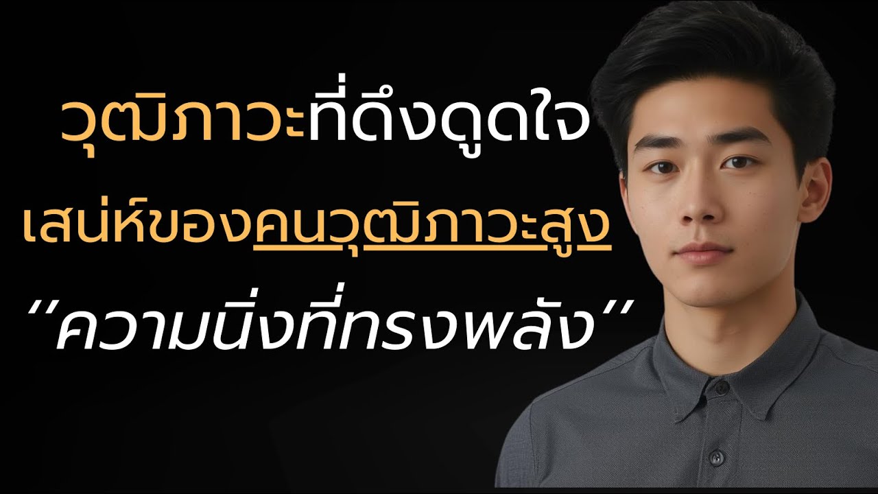 วุฒิภาวะที่ดึงดูดใจ เสน่ห์ของคนวุฒิภาวะสูงความนิ่งที่ทรงพลัง ?