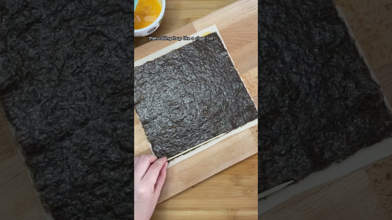 Суперхрустящий ролл с морскими водорослями 🍙