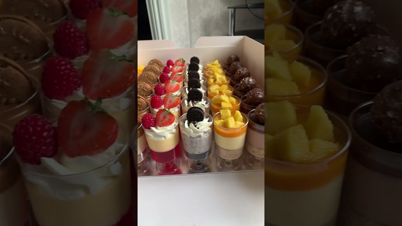 Pick you favourite mini cup dessert! Leave a comment 🤤