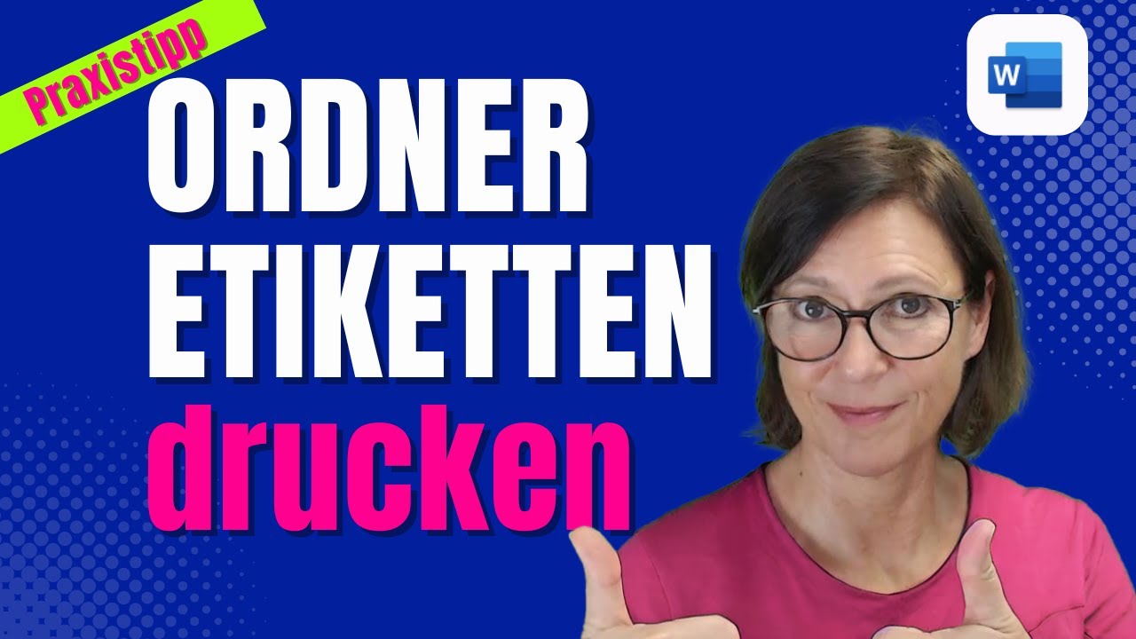 Praxistipp: WORD Ordner-Etiketten erstellen leicht gemacht! #deutsch #tutorial