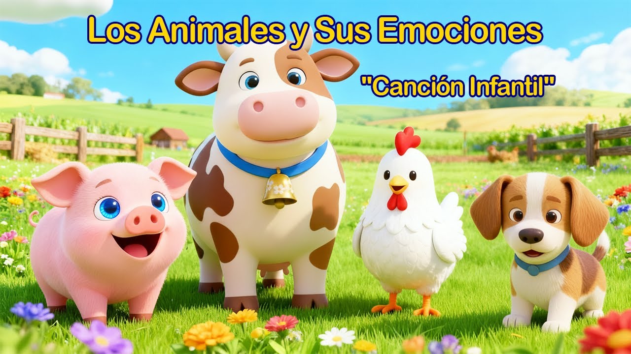 Los Animales y Sus Emociones - Canción Infantil Para Niños | Aprende con Granja 🐮🐷