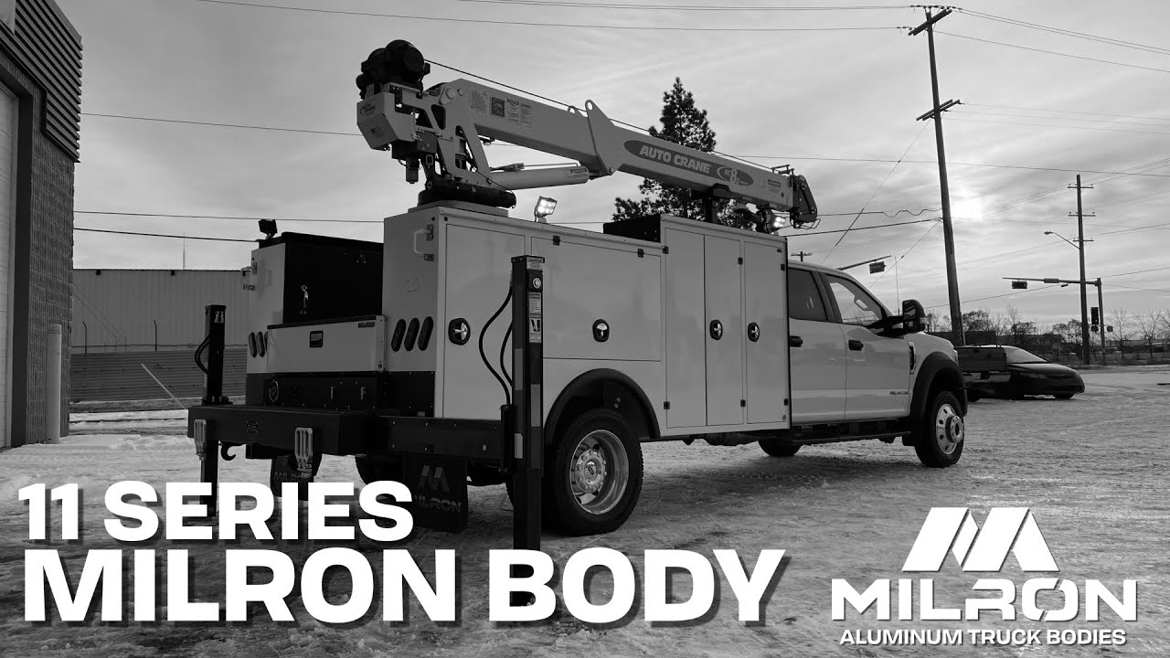 11 Foot Spilt Profile All Aluminum Crane Body | Milron 11 Series | Ford F550