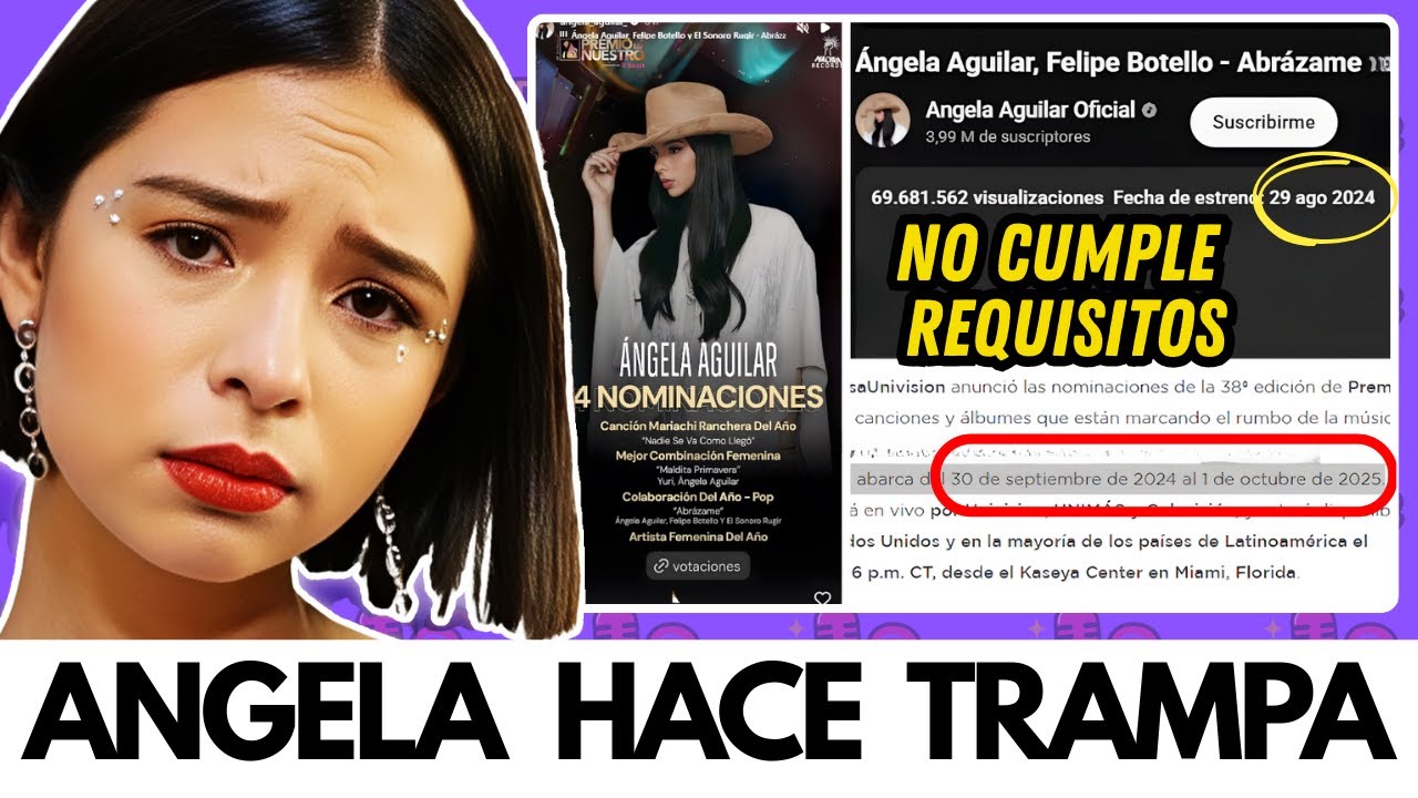 POLEMICA TOTAL: ANGELA AGUILAR NOMINADA “DE FORMA TRAMPOSA” ¿QUÉ PASÓ EN LOS PREMIOS LO NUESTRO?