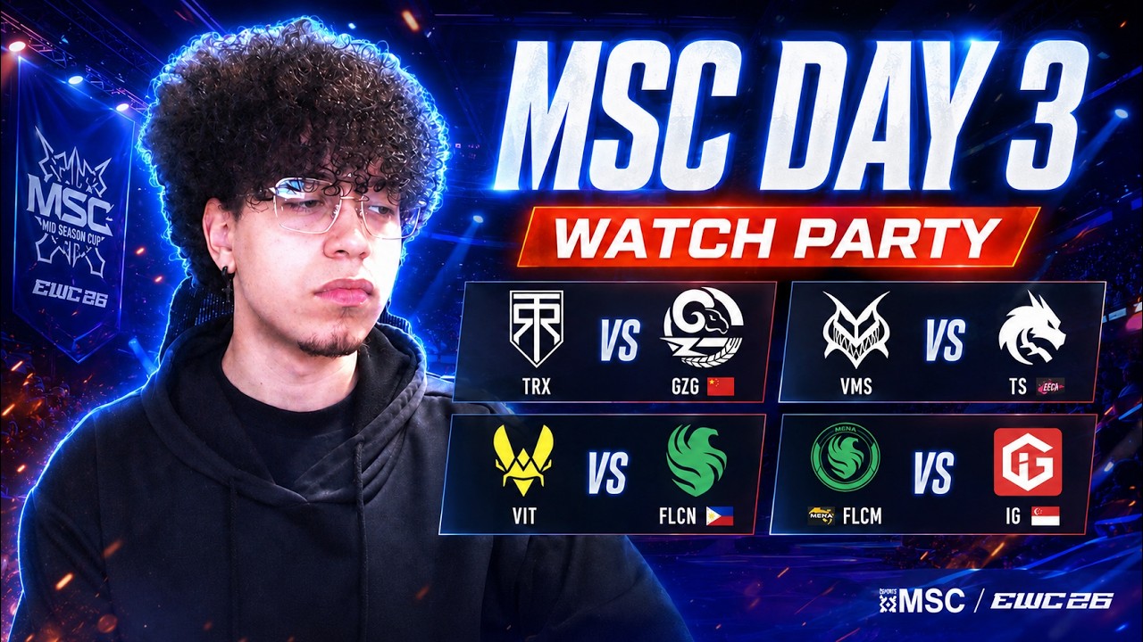 VIT Vs FLCN PH MSC AT EWC 2026 Day 3 Watchparty Ft @TronSinister