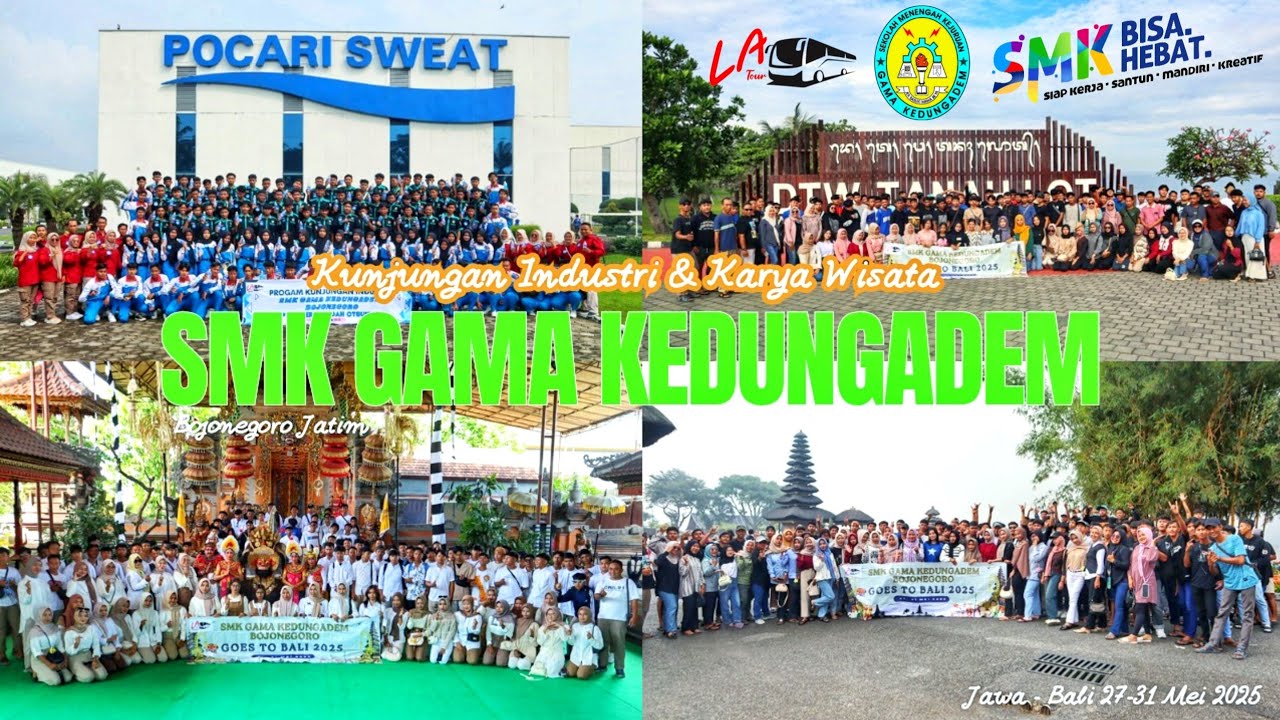 #karyawisata SMK GAMA KEDUNGADEM BOJONEGORO | Jawa & Bali 27-31 Mei 2025 | 1080p | 🎧 Earphone