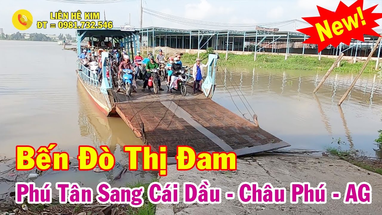 Bến Đò Thị Đam - Phú Tân Sang Cái Dầu, Châu Phú, An Giang