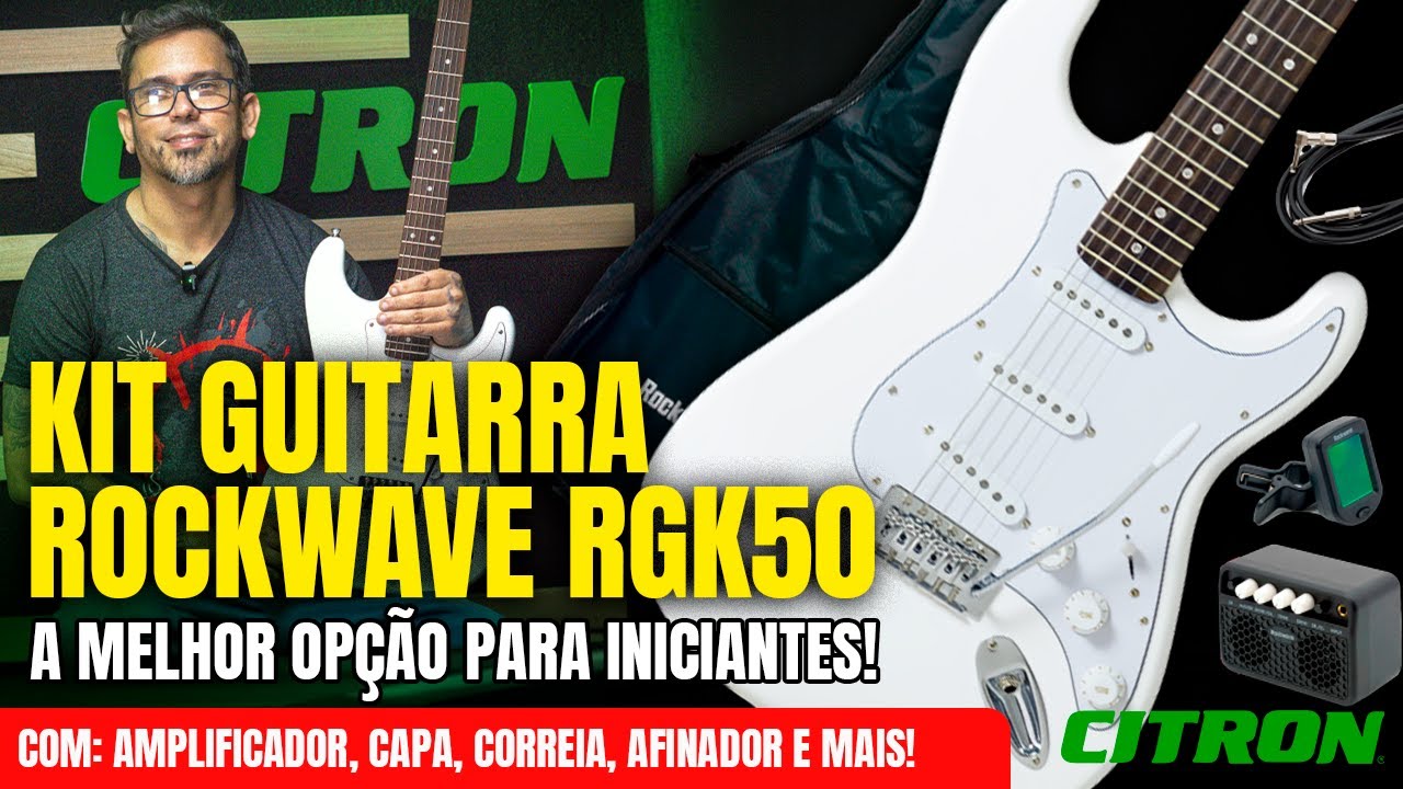 KIT GUITARRA ROCKWAVE RGK50 | ANÁLISE COMPLETA - ÓTIMA OPÇÃO PARA INICIANTES!