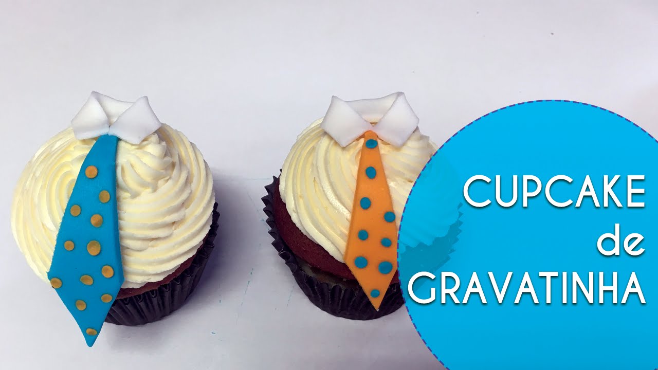 Cupcake de Gravatinha Para Dia dos Pais