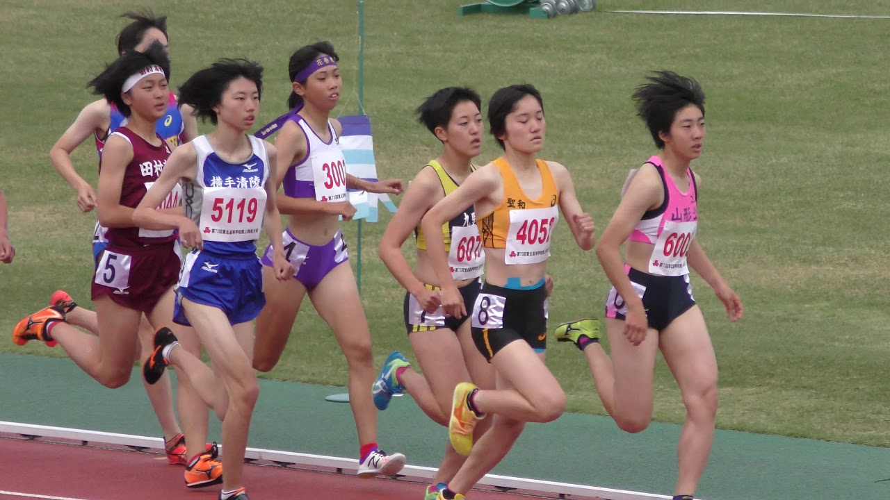 2018 東北高校陸上 女子 800m 準決勝1組