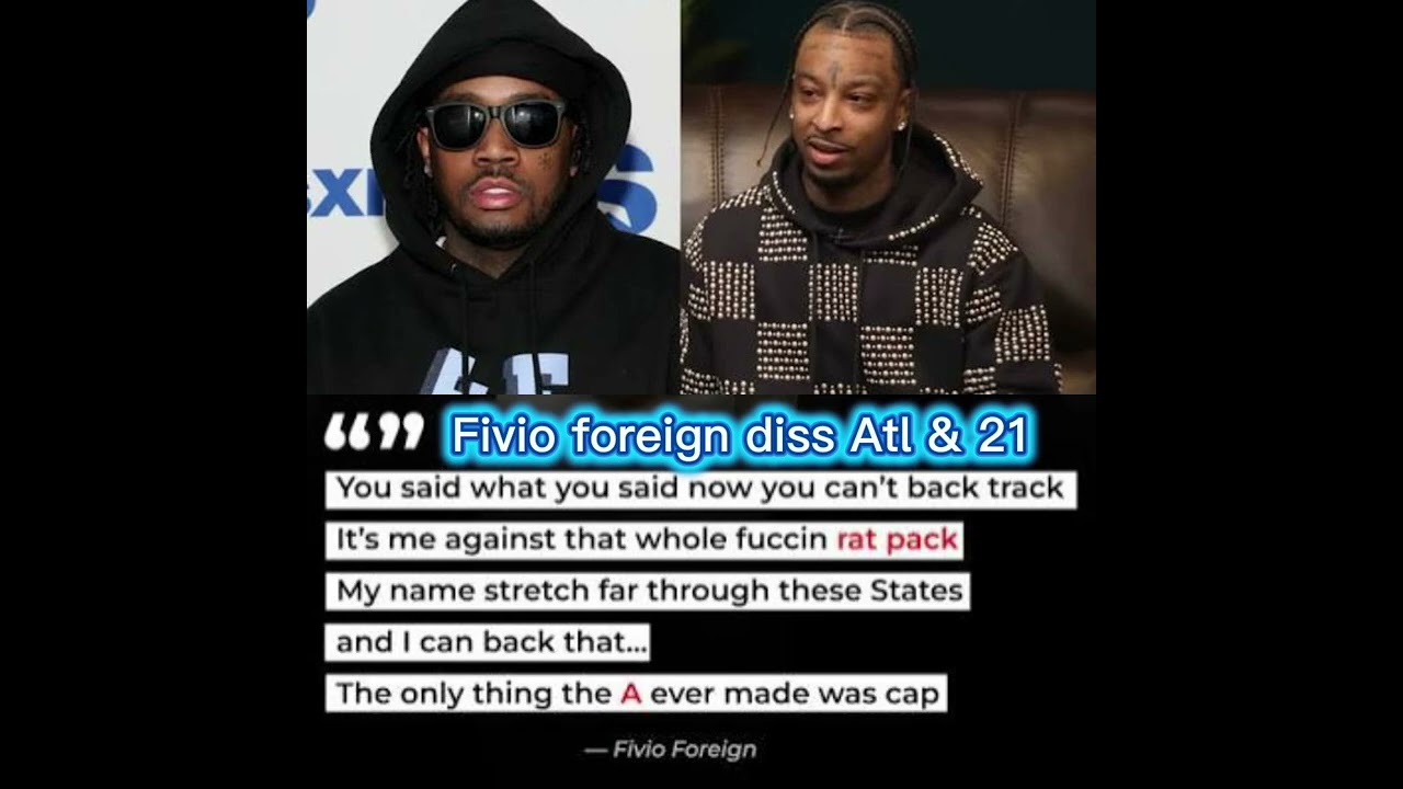 Fivio Foreign Diss Atlanta & 21 savage @21savage @fivioforeign #rapper #21savage 