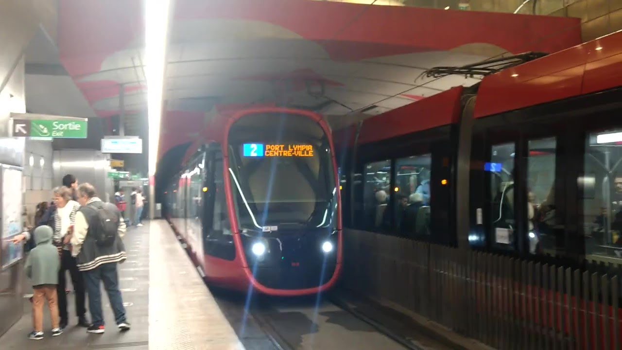 Nice Tramway T2 - Alsace Lorraine - Recorded in October 2023