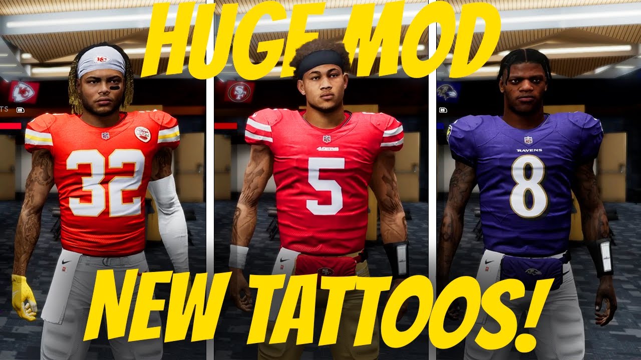 New Tattoo and Franchise Mode Improvements Come To Madden 22 With This Mod...