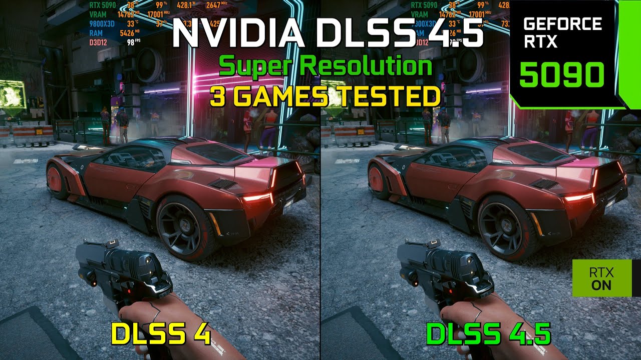 NVIDIA DLSS 4.5 vs DLSS 4 Comparison - A Significant Improvement | RTX 5090 4K