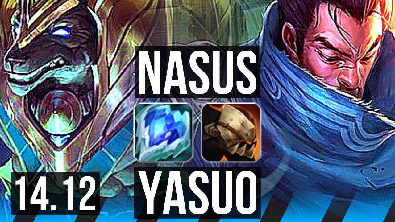 NASUS vs YASUO (MID) | Rank 2 Nasus, 6 solo kills, Godlike | TR Challenger | 14.12