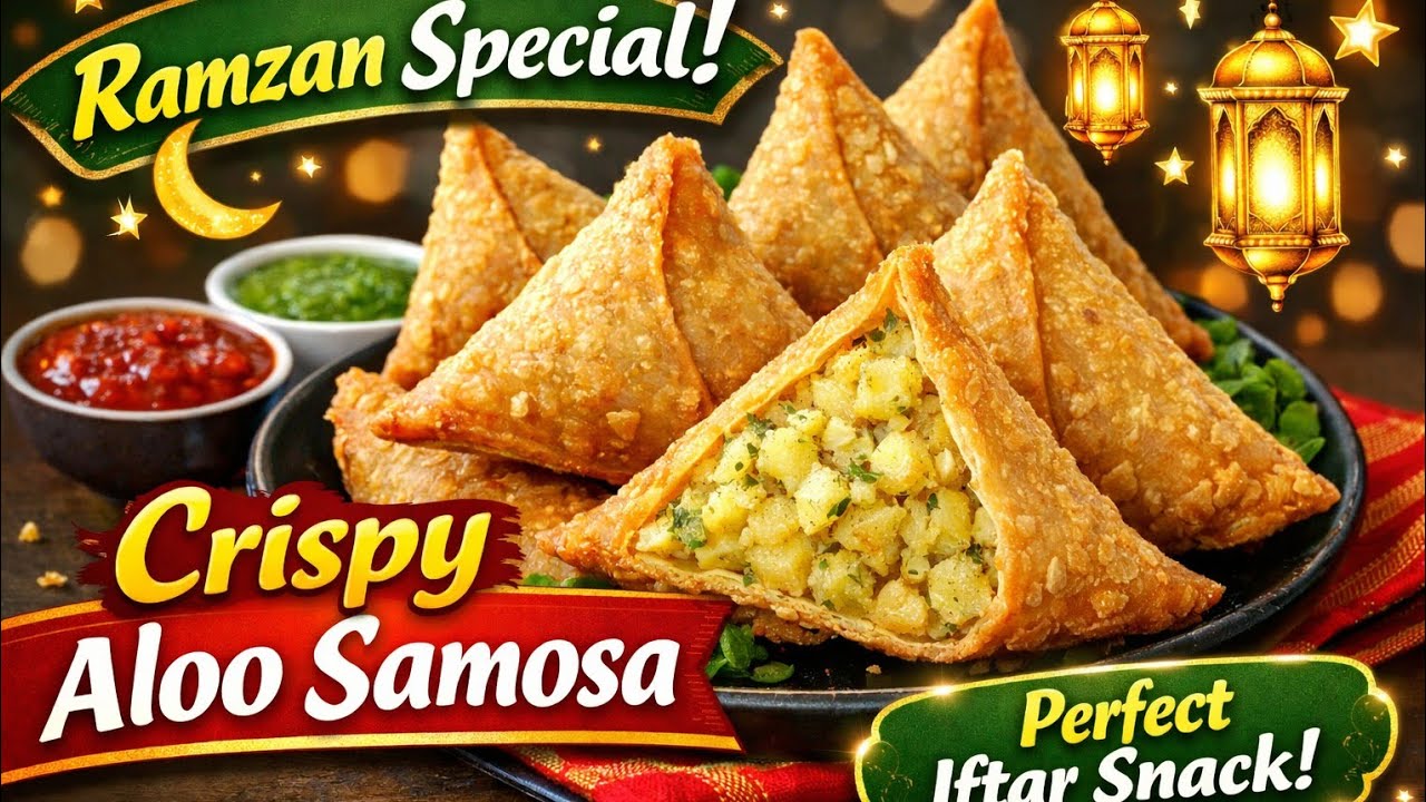 Ramzan Special Aloo Samosa Recipe | Crispy Iftar Samosa at Home | Street Style Crispy Samosa Recipe