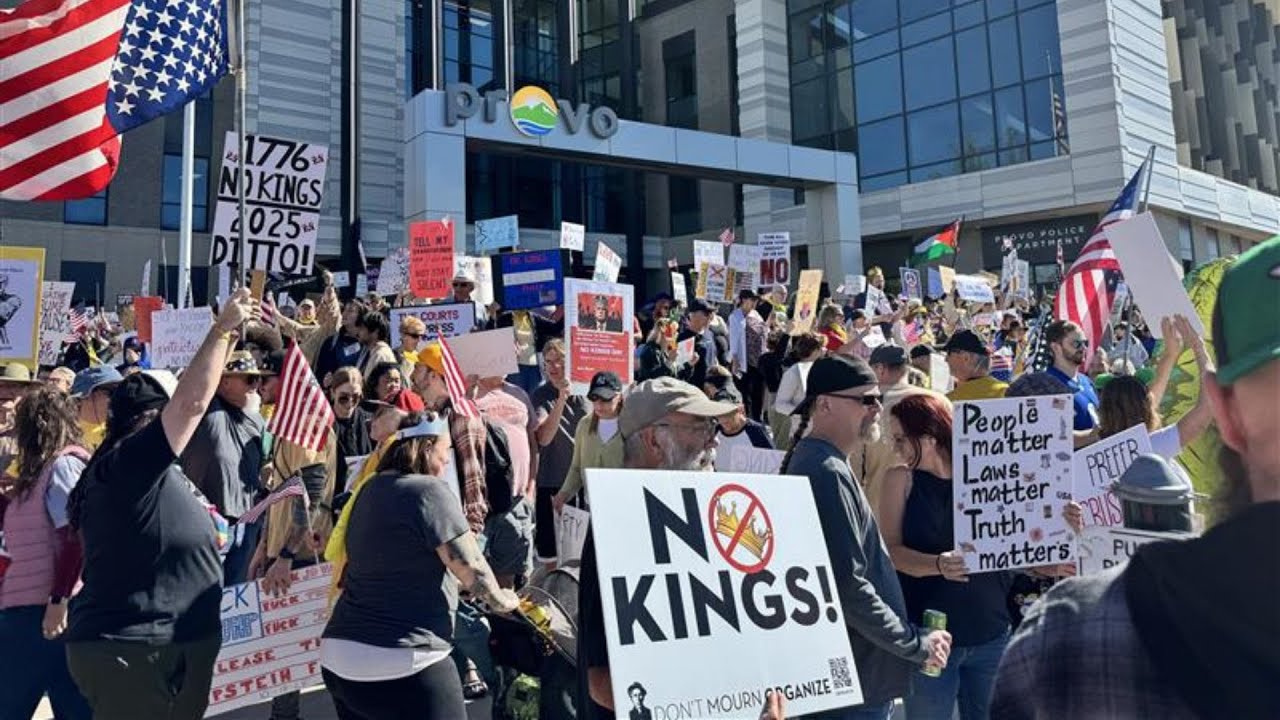 Provo 'No Kings' protest numbers in the thousands