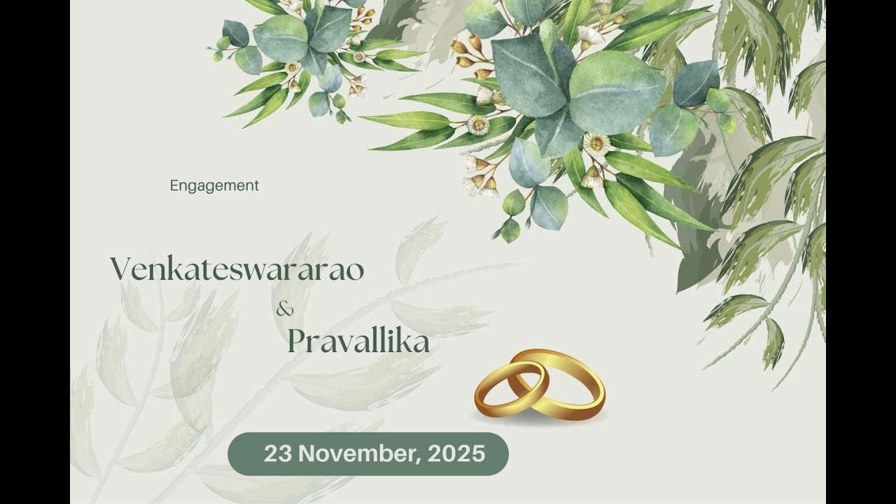 Venkateswararao & Pravallika Engagement Ceremony