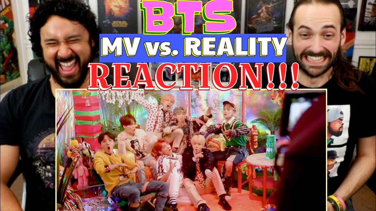 BTS | MV vs REALITY - REACTION!!!