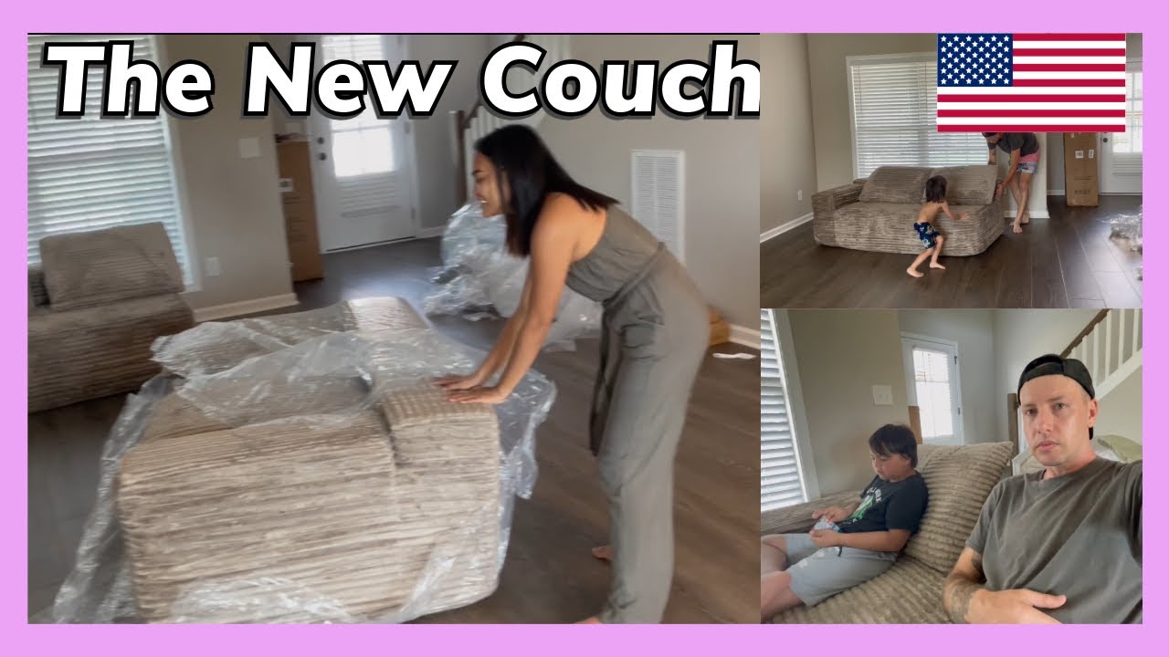 THE NEW COUCHES HAVE ARRIVED FROM AMAZON!