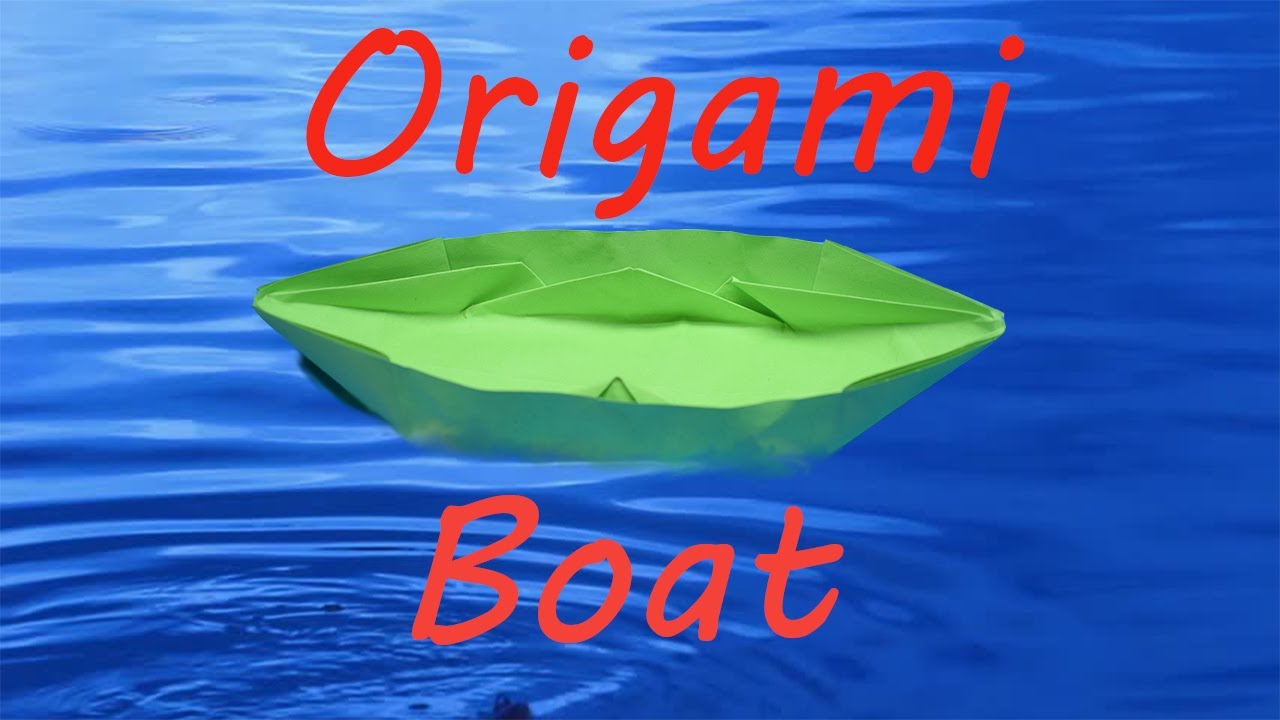 How to Fold an Origami Canoe Boat that Actually Floats!