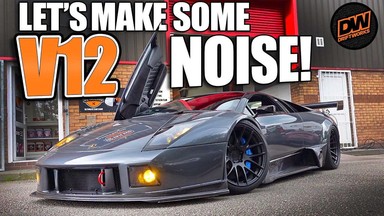 Выезжаю на своем GT1 Murcielago - шум Lamborghini V12 на ITB!