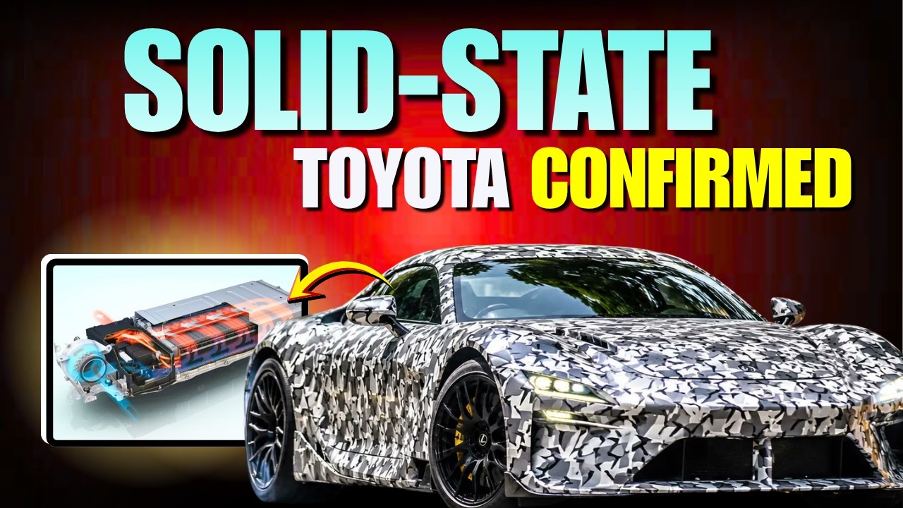 Toyota подтверждает первый серийный автомобиль с твердотельными аккумуляторами и запасом хода 100...
