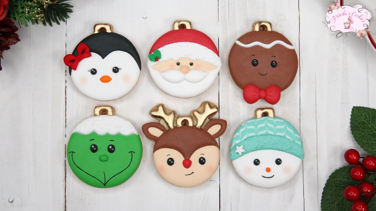 Galletas de Navidad decoradas con Glasa Real I Christmas Ornaments Cookies 🎄Priscila's Cookies