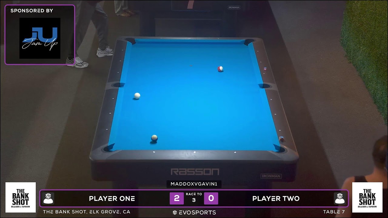 PLAYER ONE vs PLAYER TWO - THE BANK SHOT - TABLE 7 | EvoSports