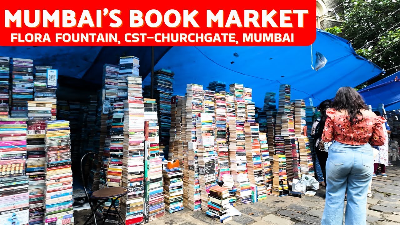 Mumbai Book Street Market | Flora Fountain CST Churchgate | Cheapest Books, Novels & Exam Guides