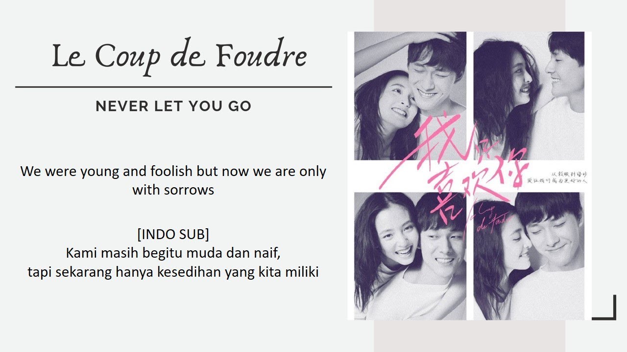 [INDO SUB] Saji - Never Let You Go Lyrics | Le Coup de Foudre OST